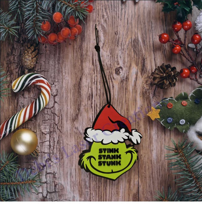 💚 Grinch Ornament #3 – Stink, Stank, Stunk (Non-Personalized) Handmade Holiday Mischief